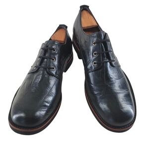 UGG Klayton Black Leather Oxford Shoes Mens 10.5 Business Casual 1002386